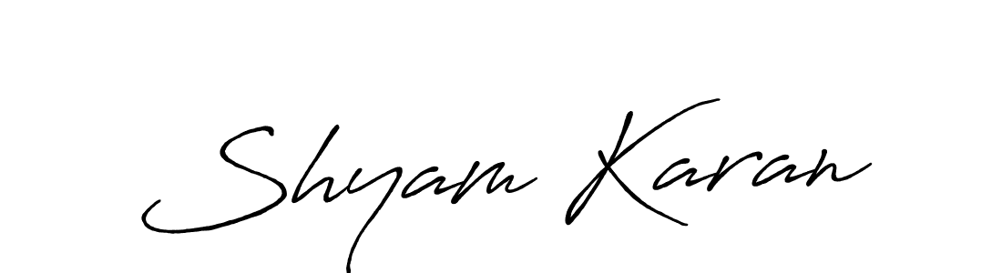 if you are searching for the best signature style for your name Shyam Karan. so please give up your signature search. here we have designed multiple signature styles  using Antro_Vectra_Bolder. Shyam Karan signature style 7 images and pictures png