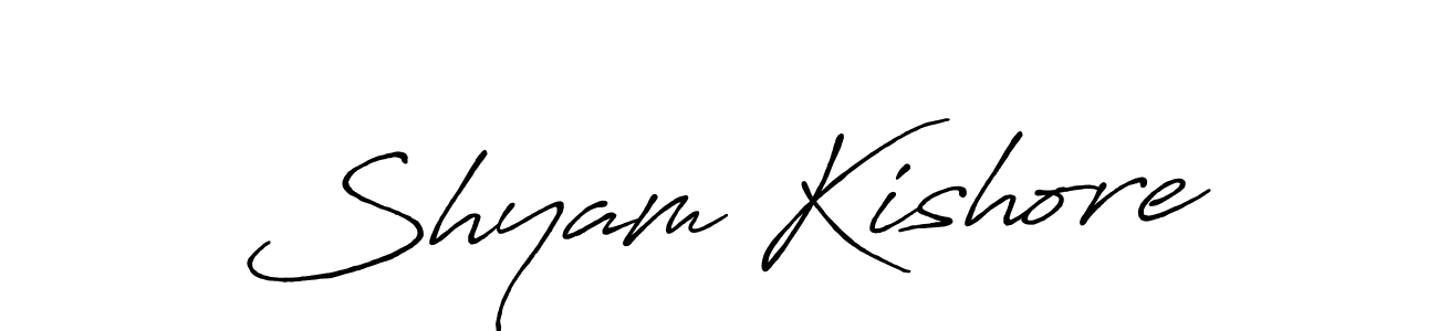 The best way (Antro_Vectra_Bolder) to make a short signature is to pick only two or three words in your name. The name Shyam Kishore include a total of six letters. For converting this name. Shyam Kishore signature style 7 images and pictures png
