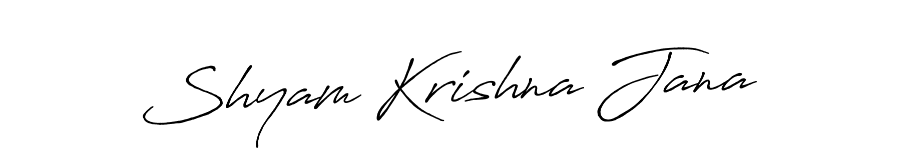 How to make Shyam Krishna Jana name signature. Use Antro_Vectra_Bolder style for creating short signs online. This is the latest handwritten sign. Shyam Krishna Jana signature style 7 images and pictures png