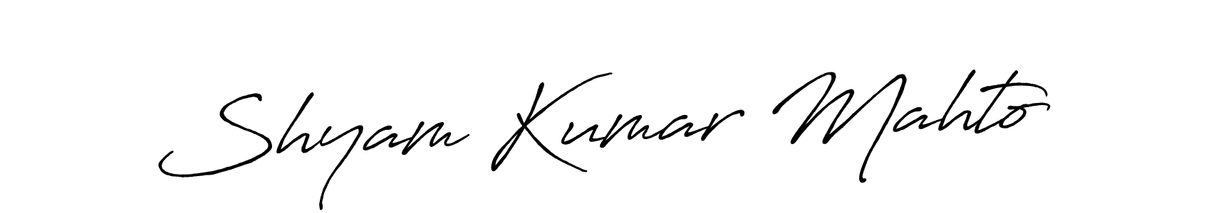 Design your own signature with our free online signature maker. With this signature software, you can create a handwritten (Antro_Vectra_Bolder) signature for name Shyam Kumar Mahto. Shyam Kumar Mahto signature style 7 images and pictures png