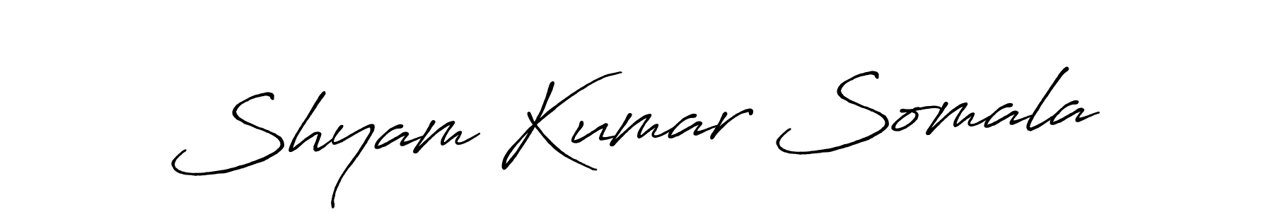 Design your own signature with our free online signature maker. With this signature software, you can create a handwritten (Antro_Vectra_Bolder) signature for name Shyam Kumar Somala. Shyam Kumar Somala signature style 7 images and pictures png