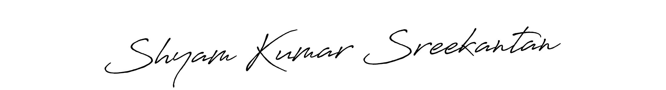 if you are searching for the best signature style for your name Shyam Kumar Sreekantan. so please give up your signature search. here we have designed multiple signature styles  using Antro_Vectra_Bolder. Shyam Kumar Sreekantan signature style 7 images and pictures png