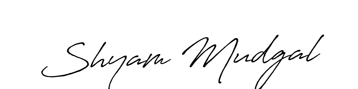 Once you've used our free online signature maker to create your best signature Antro_Vectra_Bolder style, it's time to enjoy all of the benefits that Shyam Mudgal name signing documents. Shyam Mudgal signature style 7 images and pictures png