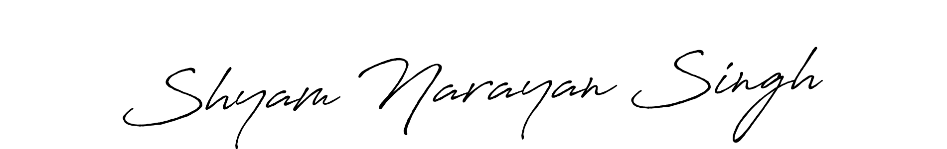 Shyam Narayan Singh stylish signature style. Best Handwritten Sign (Antro_Vectra_Bolder) for my name. Handwritten Signature Collection Ideas for my name Shyam Narayan Singh. Shyam Narayan Singh signature style 7 images and pictures png
