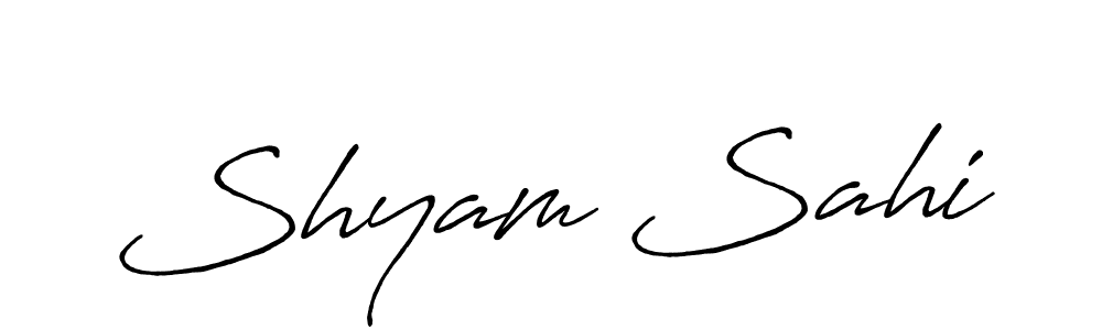The best way (Antro_Vectra_Bolder) to make a short signature is to pick only two or three words in your name. The name Shyam Sahi include a total of six letters. For converting this name. Shyam Sahi signature style 7 images and pictures png