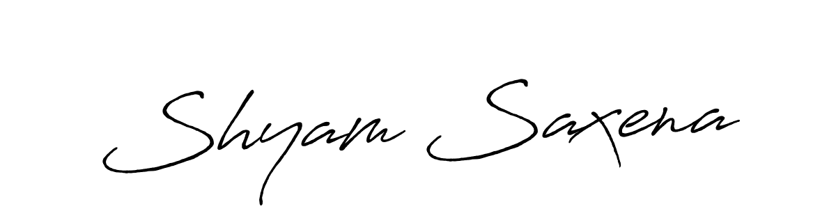 Shyam Saxena stylish signature style. Best Handwritten Sign (Antro_Vectra_Bolder) for my name. Handwritten Signature Collection Ideas for my name Shyam Saxena. Shyam Saxena signature style 7 images and pictures png