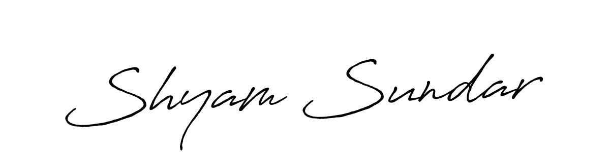 Antro_Vectra_Bolder is a professional signature style that is perfect for those who want to add a touch of class to their signature. It is also a great choice for those who want to make their signature more unique. Get Shyam Sundar name to fancy signature for free. Shyam Sundar signature style 7 images and pictures png