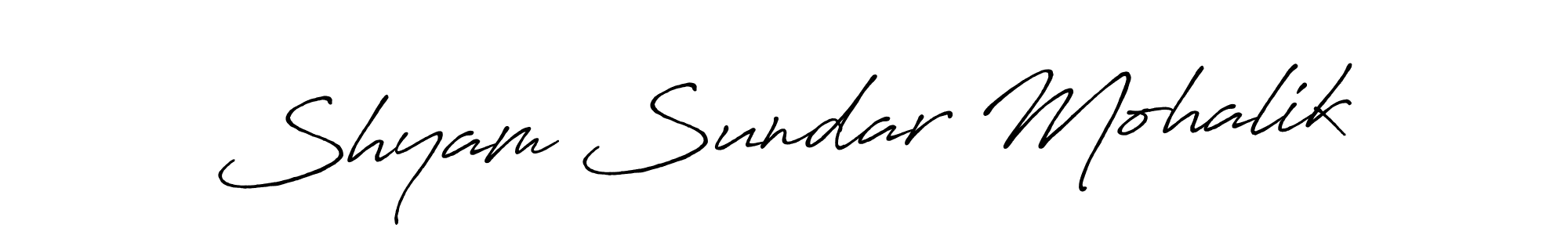 How to make Shyam Sundar Mohalik signature? Antro_Vectra_Bolder is a professional autograph style. Create handwritten signature for Shyam Sundar Mohalik name. Shyam Sundar Mohalik signature style 7 images and pictures png