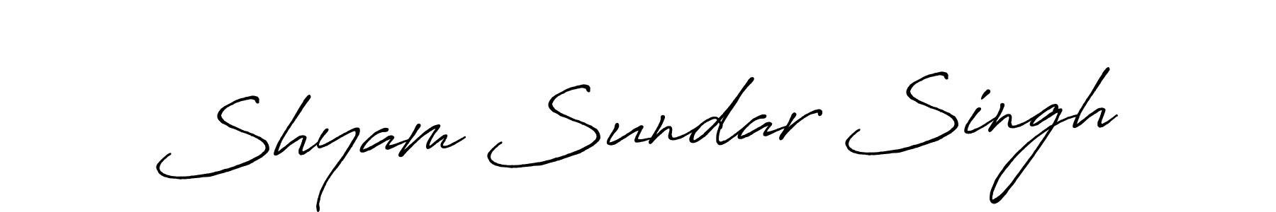 You should practise on your own different ways (Antro_Vectra_Bolder) to write your name (Shyam Sundar Singh) in signature. don't let someone else do it for you. Shyam Sundar Singh signature style 7 images and pictures png