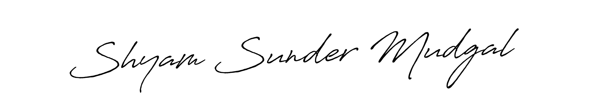 Also You can easily find your signature by using the search form. We will create Shyam Sunder Mudgal name handwritten signature images for you free of cost using Antro_Vectra_Bolder sign style. Shyam Sunder Mudgal signature style 7 images and pictures png