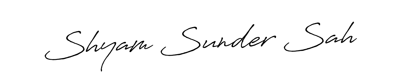 This is the best signature style for the Shyam Sunder Sah name. Also you like these signature font (Antro_Vectra_Bolder). Mix name signature. Shyam Sunder Sah signature style 7 images and pictures png