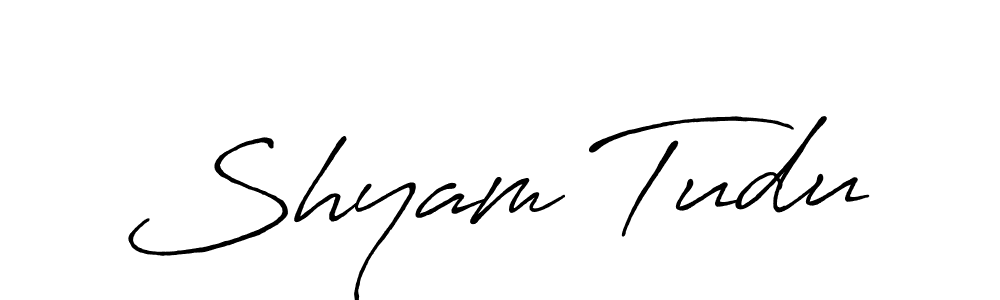 Create a beautiful signature design for name Shyam Tudu. With this signature (Antro_Vectra_Bolder) fonts, you can make a handwritten signature for free. Shyam Tudu signature style 7 images and pictures png