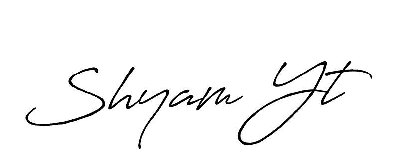 How to Draw Shyam Yt signature style? Antro_Vectra_Bolder is a latest design signature styles for name Shyam Yt. Shyam Yt signature style 7 images and pictures png