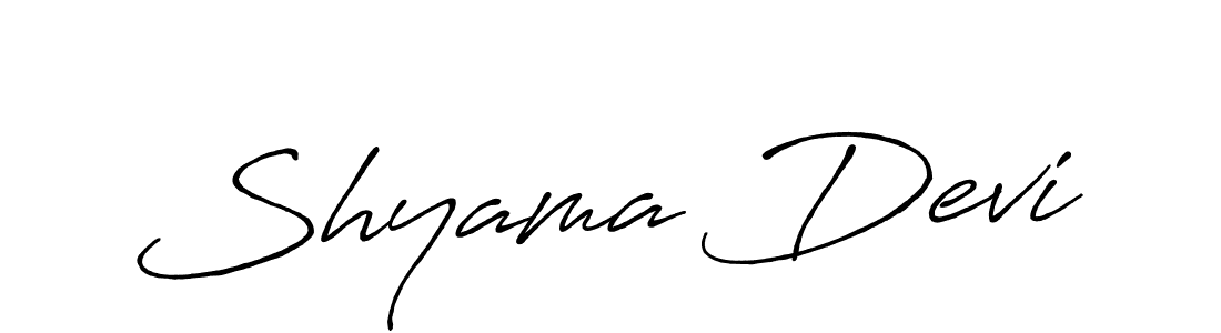 How to make Shyama Devi signature? Antro_Vectra_Bolder is a professional autograph style. Create handwritten signature for Shyama Devi name. Shyama Devi signature style 7 images and pictures png