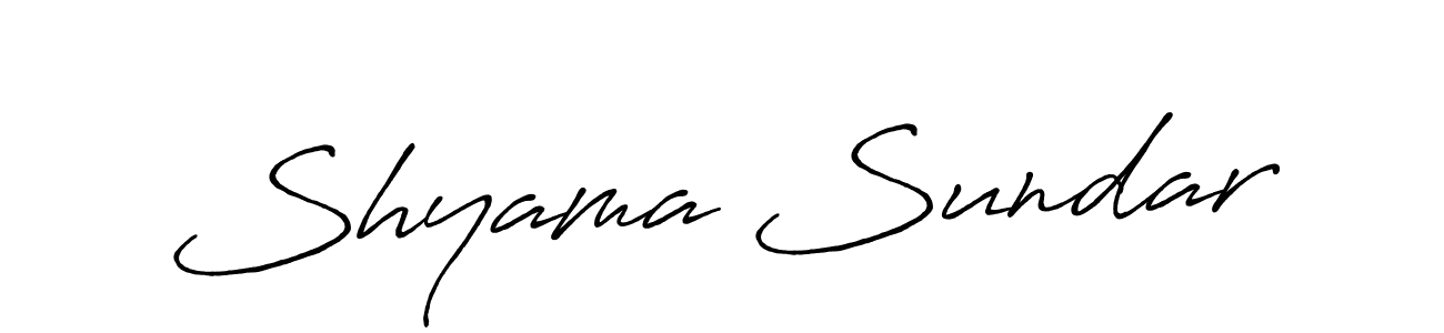 Also we have Shyama Sundar name is the best signature style. Create professional handwritten signature collection using Antro_Vectra_Bolder autograph style. Shyama Sundar signature style 7 images and pictures png