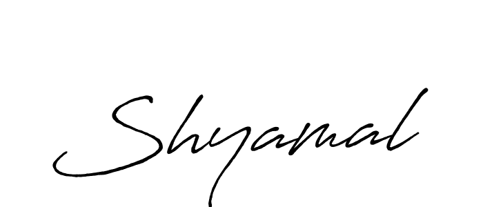 Shyamal stylish signature style. Best Handwritten Sign (Antro_Vectra_Bolder) for my name. Handwritten Signature Collection Ideas for my name Shyamal. Shyamal signature style 7 images and pictures png