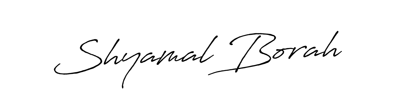 Also we have Shyamal Borah name is the best signature style. Create professional handwritten signature collection using Antro_Vectra_Bolder autograph style. Shyamal Borah signature style 7 images and pictures png