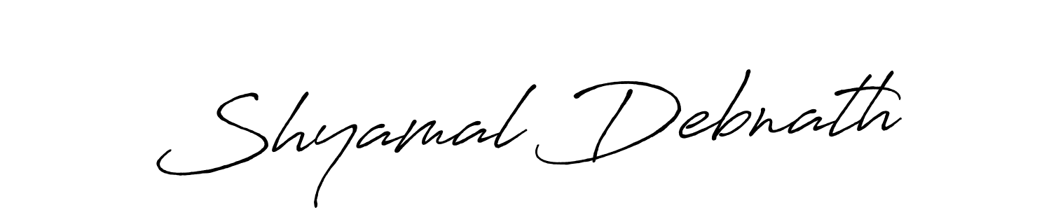 Design your own signature with our free online signature maker. With this signature software, you can create a handwritten (Antro_Vectra_Bolder) signature for name Shyamal Debnath. Shyamal Debnath signature style 7 images and pictures png