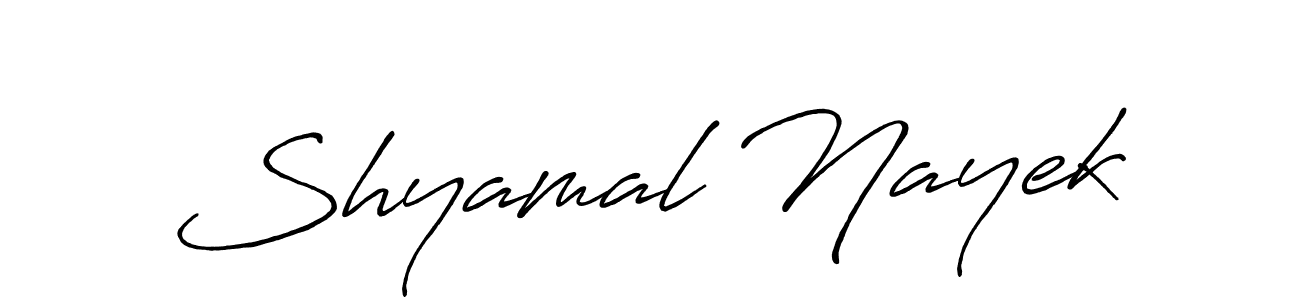 Use a signature maker to create a handwritten signature online. With this signature software, you can design (Antro_Vectra_Bolder) your own signature for name Shyamal Nayek. Shyamal Nayek signature style 7 images and pictures png