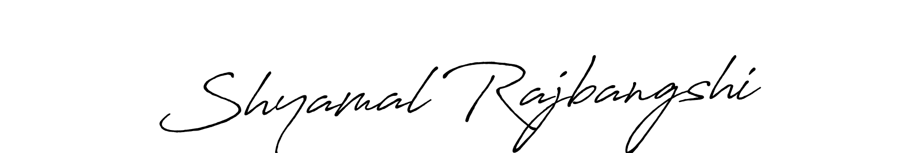 How to make Shyamal Rajbangshi signature? Antro_Vectra_Bolder is a professional autograph style. Create handwritten signature for Shyamal Rajbangshi name. Shyamal Rajbangshi signature style 7 images and pictures png