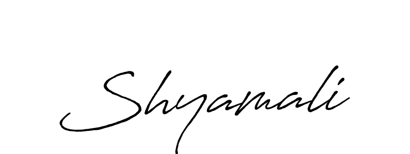 It looks lik you need a new signature style for name Shyamali. Design unique handwritten (Antro_Vectra_Bolder) signature with our free signature maker in just a few clicks. Shyamali signature style 7 images and pictures png