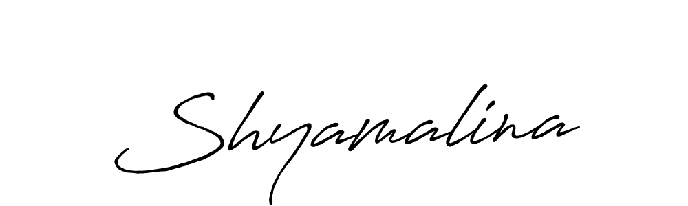 Design your own signature with our free online signature maker. With this signature software, you can create a handwritten (Antro_Vectra_Bolder) signature for name Shyamalina. Shyamalina signature style 7 images and pictures png