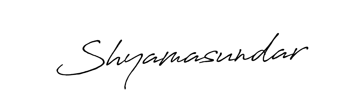 Design your own signature with our free online signature maker. With this signature software, you can create a handwritten (Antro_Vectra_Bolder) signature for name Shyamasundar. Shyamasundar signature style 7 images and pictures png