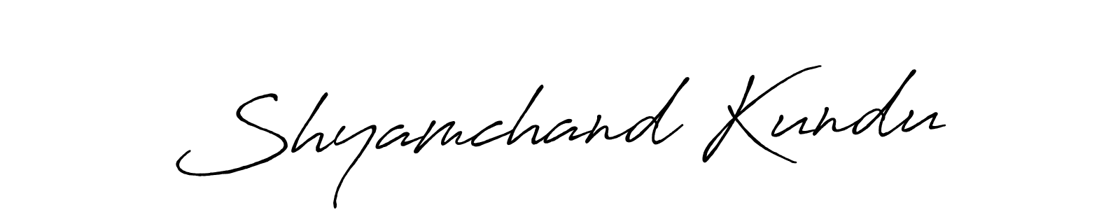 Shyamchand Kundu stylish signature style. Best Handwritten Sign (Antro_Vectra_Bolder) for my name. Handwritten Signature Collection Ideas for my name Shyamchand Kundu. Shyamchand Kundu signature style 7 images and pictures png