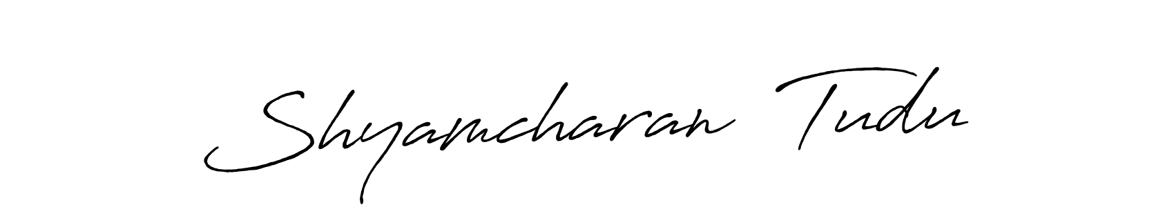 Shyamcharan  Tudu stylish signature style. Best Handwritten Sign (Antro_Vectra_Bolder) for my name. Handwritten Signature Collection Ideas for my name Shyamcharan  Tudu. Shyamcharan  Tudu signature style 7 images and pictures png