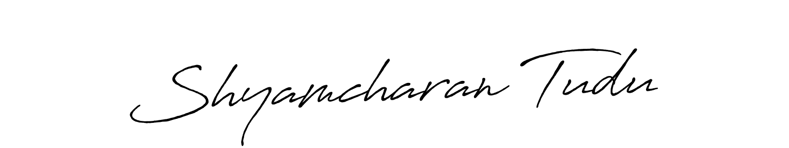 This is the best signature style for the Shyamcharan Tudu name. Also you like these signature font (Antro_Vectra_Bolder). Mix name signature. Shyamcharan Tudu signature style 7 images and pictures png