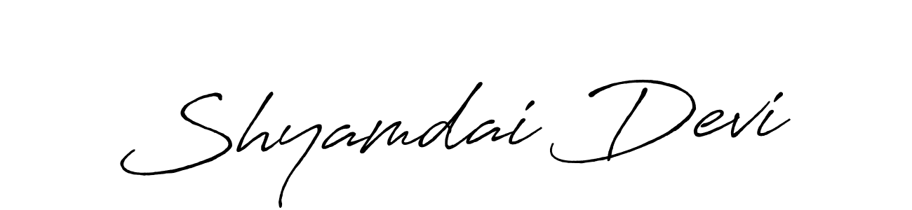 This is the best signature style for the Shyamdai Devi name. Also you like these signature font (Antro_Vectra_Bolder). Mix name signature. Shyamdai Devi signature style 7 images and pictures png