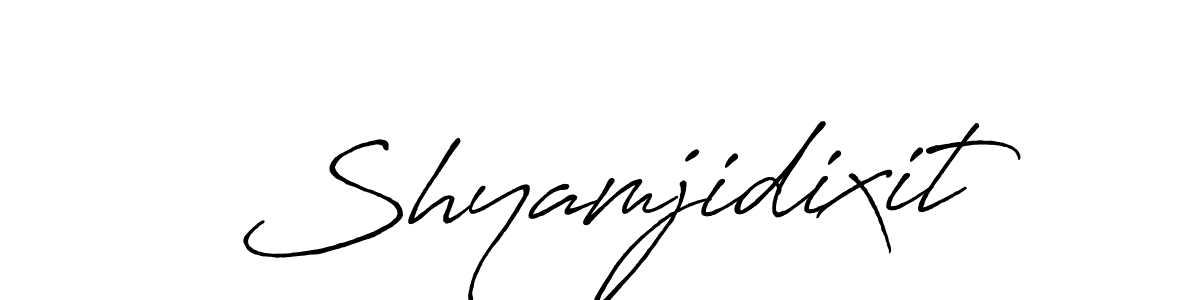 Also we have Shyamjidixit name is the best signature style. Create professional handwritten signature collection using Antro_Vectra_Bolder autograph style. Shyamjidixit signature style 7 images and pictures png
