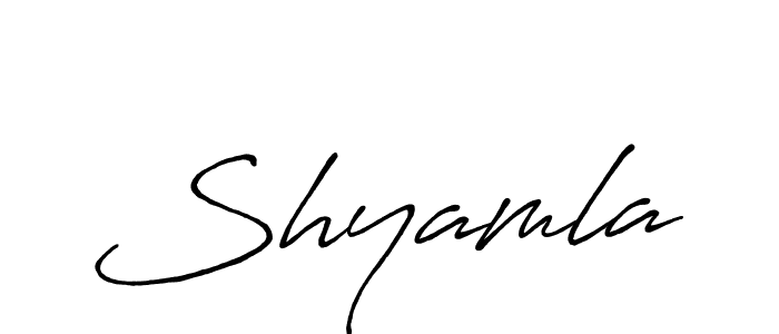 if you are searching for the best signature style for your name Shyamla. so please give up your signature search. here we have designed multiple signature styles  using Antro_Vectra_Bolder. Shyamla signature style 7 images and pictures png