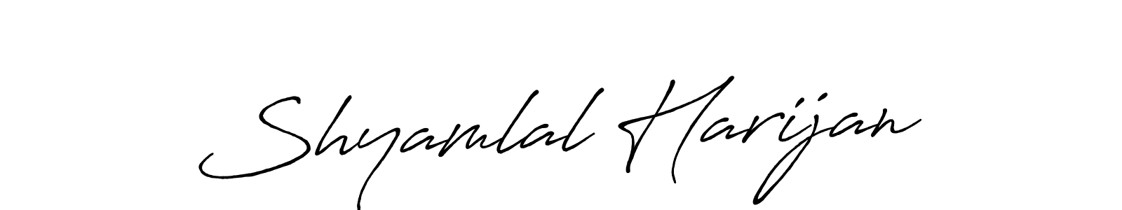 Similarly Antro_Vectra_Bolder is the best handwritten signature design. Signature creator online .You can use it as an online autograph creator for name Shyamlal Harijan. Shyamlal Harijan signature style 7 images and pictures png
