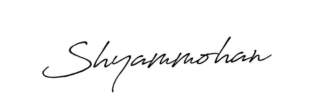 It looks lik you need a new signature style for name Shyammohan. Design unique handwritten (Antro_Vectra_Bolder) signature with our free signature maker in just a few clicks. Shyammohan signature style 7 images and pictures png