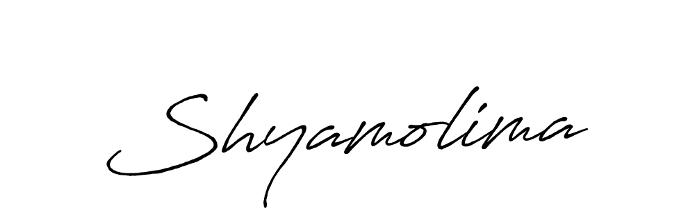 Design your own signature with our free online signature maker. With this signature software, you can create a handwritten (Antro_Vectra_Bolder) signature for name Shyamolima. Shyamolima signature style 7 images and pictures png