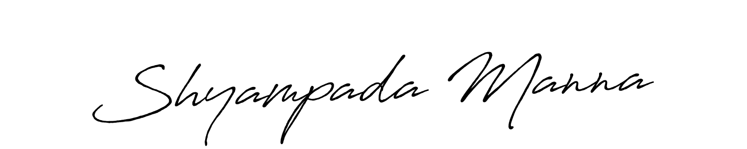 Create a beautiful signature design for name Shyampada Manna. With this signature (Antro_Vectra_Bolder) fonts, you can make a handwritten signature for free. Shyampada Manna signature style 7 images and pictures png