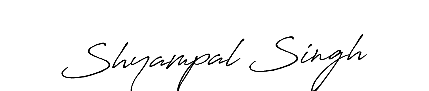 Make a beautiful signature design for name Shyampal Singh. With this signature (Antro_Vectra_Bolder) style, you can create a handwritten signature for free. Shyampal Singh signature style 7 images and pictures png