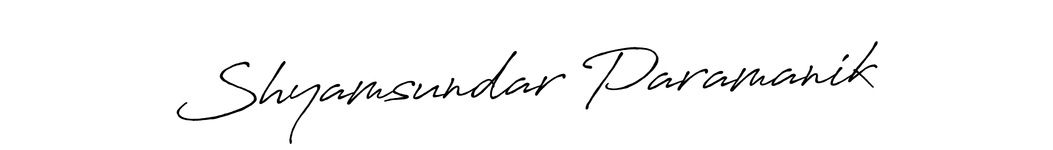 This is the best signature style for the Shyamsundar Paramanik name. Also you like these signature font (Antro_Vectra_Bolder). Mix name signature. Shyamsundar Paramanik signature style 7 images and pictures png