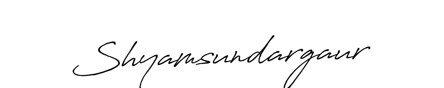 Shyamsundargaur stylish signature style. Best Handwritten Sign (Antro_Vectra_Bolder) for my name. Handwritten Signature Collection Ideas for my name Shyamsundargaur. Shyamsundargaur signature style 7 images and pictures png