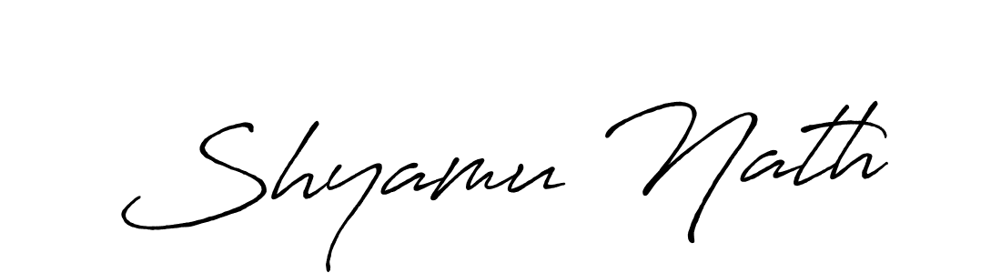 How to Draw Shyamu Nath signature style? Antro_Vectra_Bolder is a latest design signature styles for name Shyamu Nath. Shyamu Nath signature style 7 images and pictures png