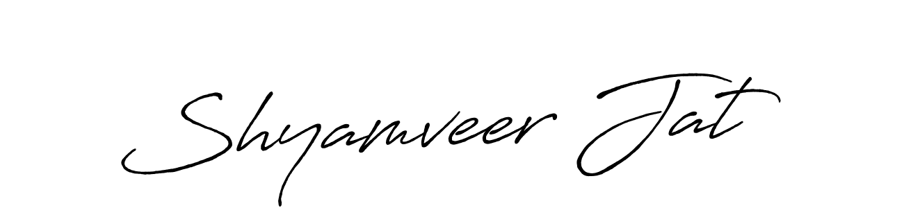 Make a beautiful signature design for name Shyamveer Jat. Use this online signature maker to create a handwritten signature for free. Shyamveer Jat signature style 7 images and pictures png