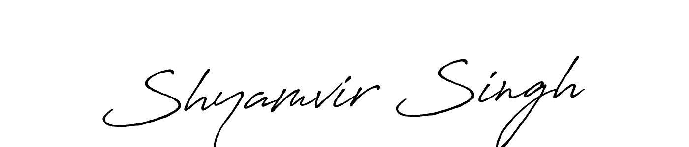 It looks lik you need a new signature style for name Shyamvir Singh. Design unique handwritten (Antro_Vectra_Bolder) signature with our free signature maker in just a few clicks. Shyamvir Singh signature style 7 images and pictures png