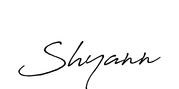 Also we have Shyann name is the best signature style. Create professional handwritten signature collection using Antro_Vectra_Bolder autograph style. Shyann signature style 7 images and pictures png