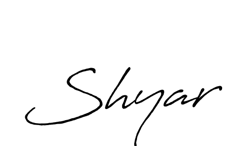 Similarly Antro_Vectra_Bolder is the best handwritten signature design. Signature creator online .You can use it as an online autograph creator for name Shyar. Shyar signature style 7 images and pictures png