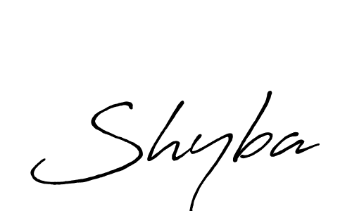 Also we have Shyba name is the best signature style. Create professional handwritten signature collection using Antro_Vectra_Bolder autograph style. Shyba signature style 7 images and pictures png