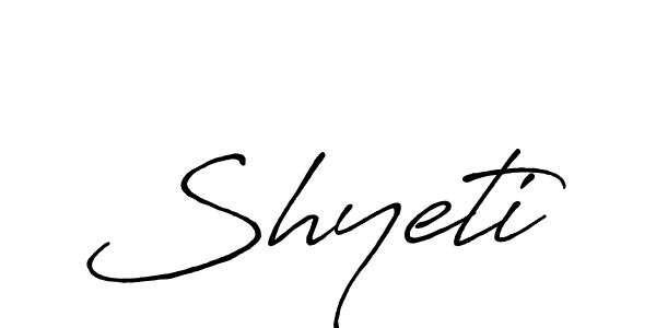 Shyeti stylish signature style. Best Handwritten Sign (Antro_Vectra_Bolder) for my name. Handwritten Signature Collection Ideas for my name Shyeti. Shyeti signature style 7 images and pictures png