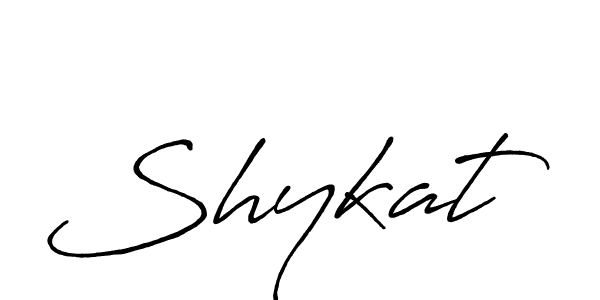 Design your own signature with our free online signature maker. With this signature software, you can create a handwritten (Antro_Vectra_Bolder) signature for name Shykat. Shykat signature style 7 images and pictures png