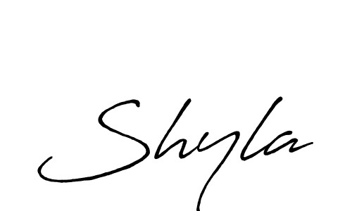 Also You can easily find your signature by using the search form. We will create Shyla name handwritten signature images for you free of cost using Antro_Vectra_Bolder sign style. Shyla signature style 7 images and pictures png