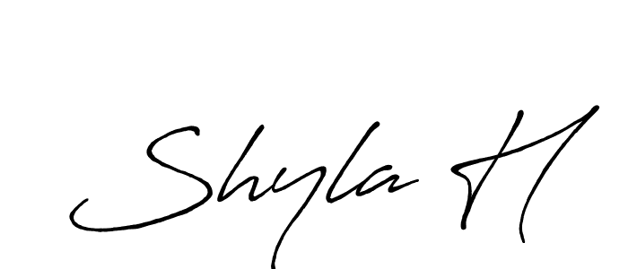 Best and Professional Signature Style for Shyla H. Antro_Vectra_Bolder Best Signature Style Collection. Shyla H signature style 7 images and pictures png